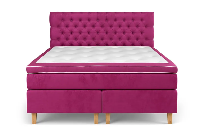 Celine Sängpaket 180x200 cm - Rosa/Sammet - Möbler - Säng - Kontinentalsäng