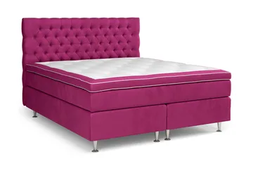 Celine Sängpaket 180x200 cm - Rosa/Sammet - Möbler - Säng - Kontinentalsäng