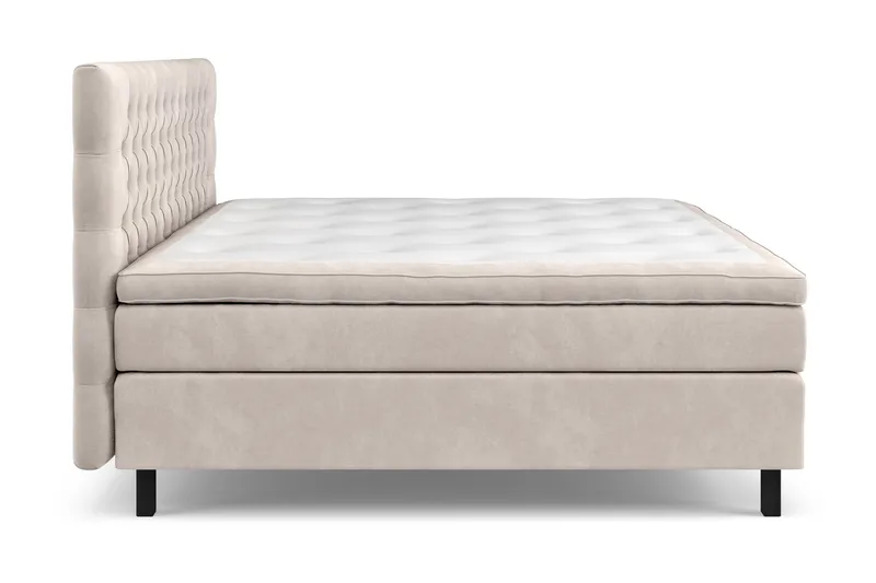Celine Sängpaket 210x210cm - Beige/Sammet - Möbler - Säng - Komplett sängpaket