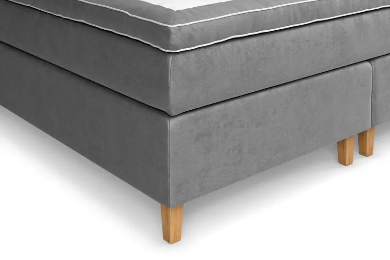 Celine Sängpaket 210x210cm - Grå/Sammet - Möbler - Säng - Komplett sängpaket