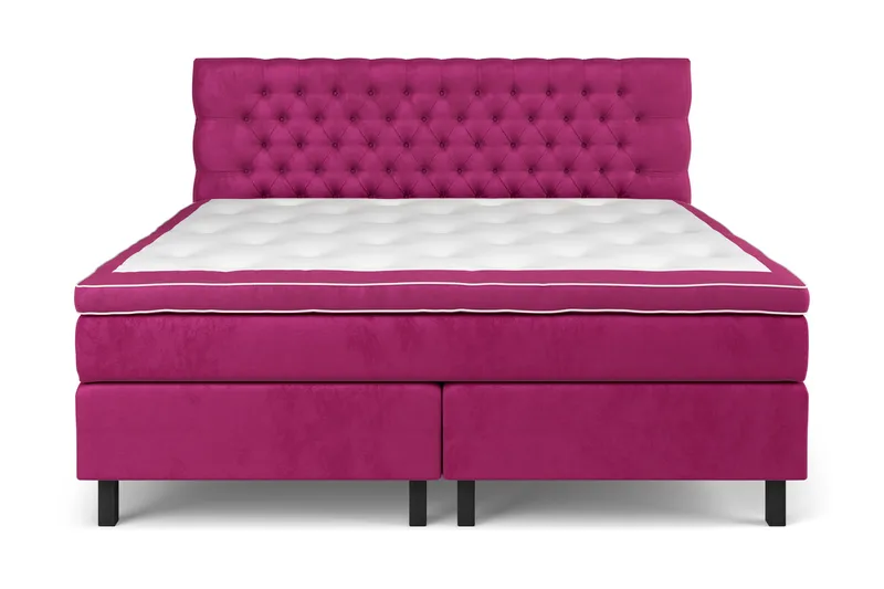 Celine Sängpaket 210x210cm - Rosa/Sammet - Möbler - Säng - Komplett sängpaket