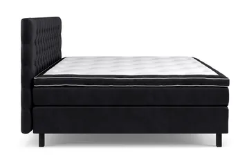 Celine Sängpaket 210x210cm - Svart / Sammet - Möbler - Säng - Komplett sängpaket