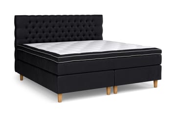 Celine Sängpaket 210x210cm - Svart / Sammet - Möbler - Säng - Kontinentalsäng