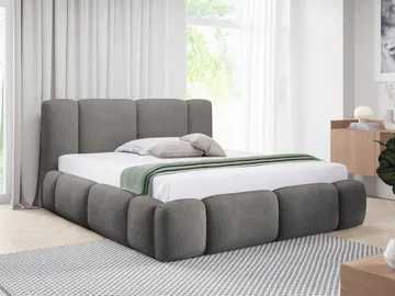 Cirencester Sängram med förvaring 120x200 cm - grå - Möbler - Säng - Sängram & sängstomme