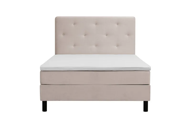 Dream Komplett Sängpaket 120x200 cm Assymetriska knappar, Beige