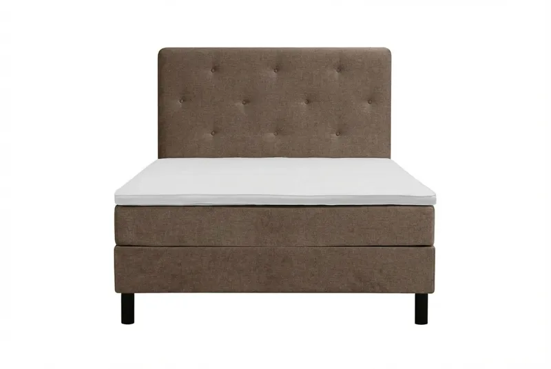 Dream Komplett Sängpaket 140x200 cm Assymetriska knappar - Brun - Möbler - Säng - Komplett sängpaket