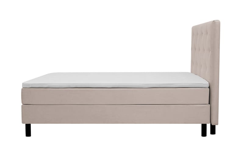 Dream Komplett Sängpaket 160x200 cm Assymetriska knappar - Beige - Möbler - Säng - Komplett sängpaket