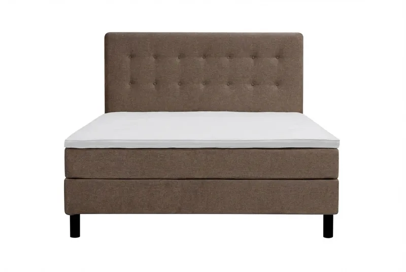Dream Komplett Sängpaket 160x200 cm Knappar - Brun - Möbler - Säng - Komplett sängpaket