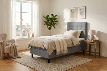 Dream Kontinentalsäng 90x200 cm - Grå - Möbler - Säng - Kontinentalsäng