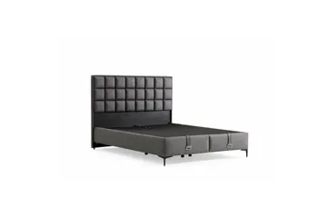 Dubbel Sängram & Sänggavel Sube Grå - 120 x 38 x 200 cm - Möbler - Säng - Sängram & sängstomme
