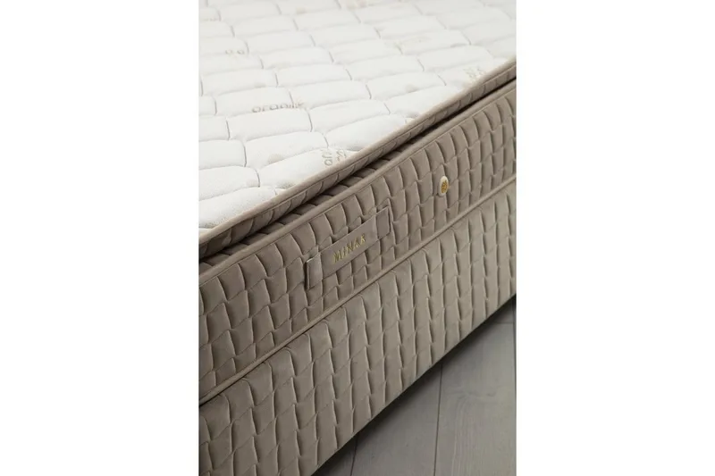 Dubbelmadrass, Bas & Huvudgavel Sudamal Set Brun - 150 x 114 x 200 cm - Möbler - Säng - Komplett sängpaket