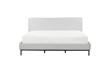 Dubbelsäng Corio med lamellram Grå-Svart, 180x200 cm - Grå-Svart, 180x200 cm - Möbler - Säng - Dubbelsäng