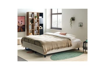 Dubbelsäng Duke II Beige-Svart, 180x200 cm - Beige-Svart, 180x200 cm - Möbler - Säng - Dubbelsäng
