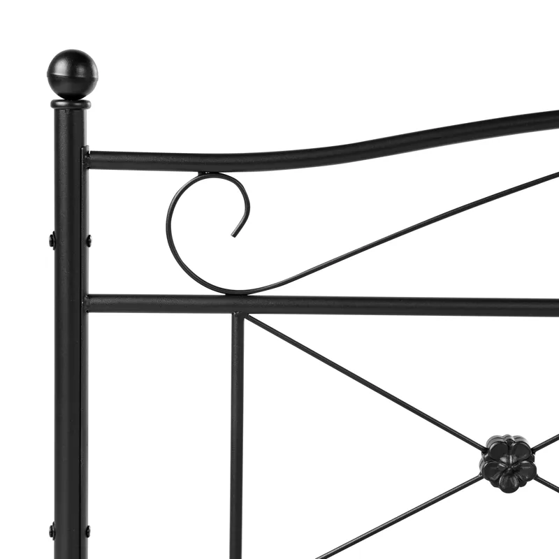 Dubbelsäng Rodez 120x200 cm - Svart - Möbler - Säng - Sängram & sängstomme