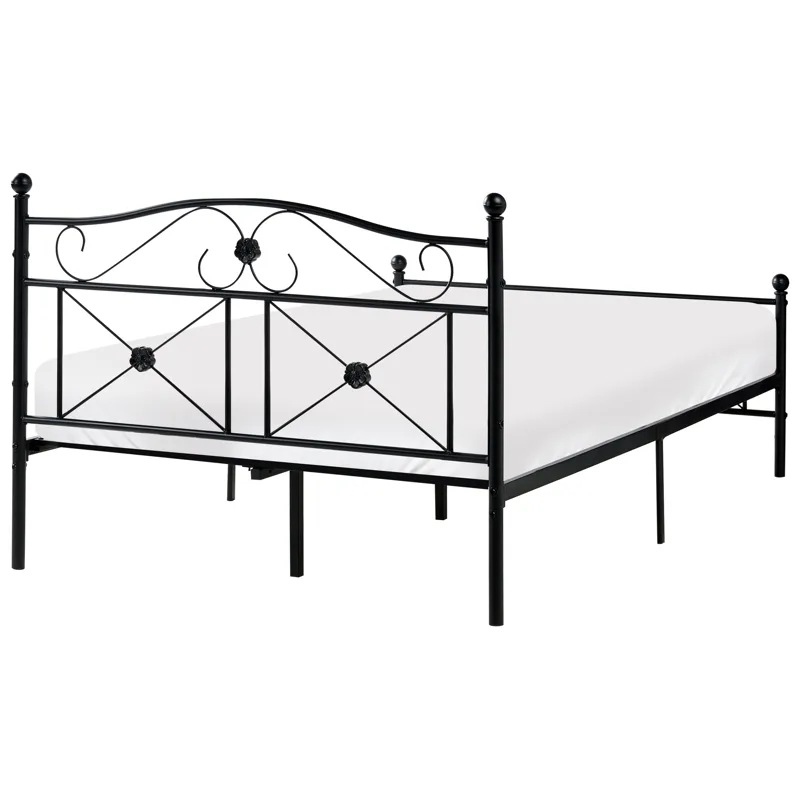 Dubbelsäng Rodez 120x200 cm - Svart - Möbler - Säng - Sängram & sängstomme