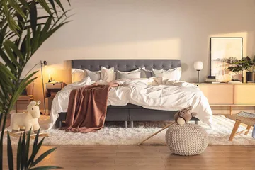Ella Familjesäng 240x210  cm - (+Fler val) Mörkgrå - Möbler - Säng - Komplett sängpaket