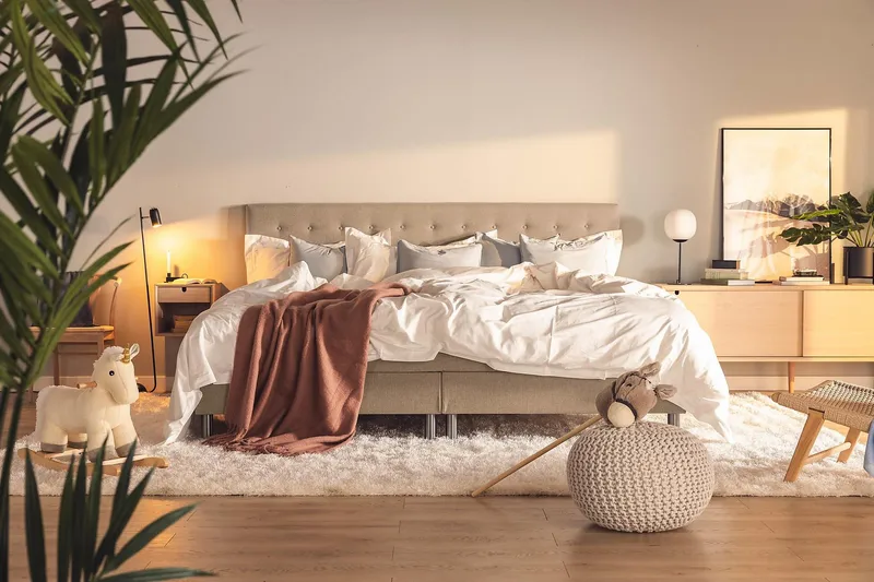 Ella Familjesäng Sängpaket 240x200  cm - (+Fler val) Mullvad - Möbler - Säng - Komplett sängpaket