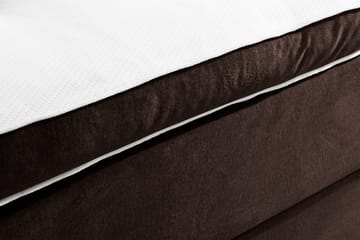Ella Sängpaket 140x200 cm Djuphäftad Gavel - Brun/Sammet - Möbler - Säng - Komplett sängpaket