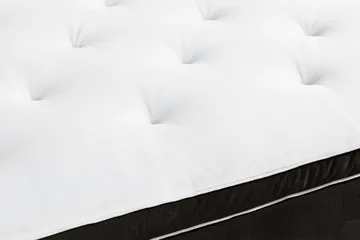 Ella Sängpaket 140x200 cm Djuphäftad Gavel - Mörkgrå/Sammet - Möbler - Säng - Komplett sängpaket
