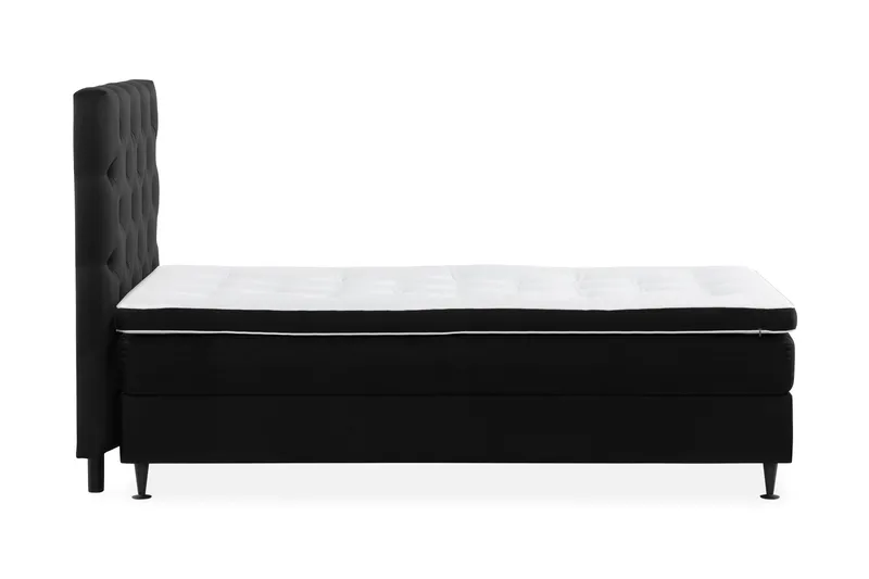 Ella Sängpaket 90x200 cm Djuphäftad Gavel - Svart - Möbler - Säng - Komplett sängpaket