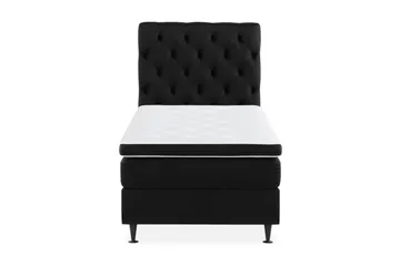 Ella Sängpaket 90x200 cm Djuphäftad Gavel - Svart - Möbler - Säng - Komplett sängpaket