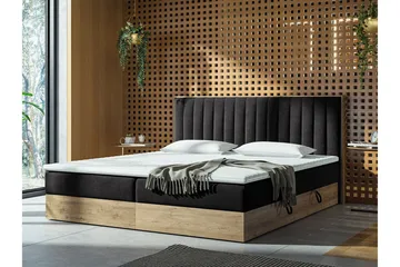 Förvaringssäng HARMONY 180x200 - Svart - Möbler - Säng - Kontinentalsäng