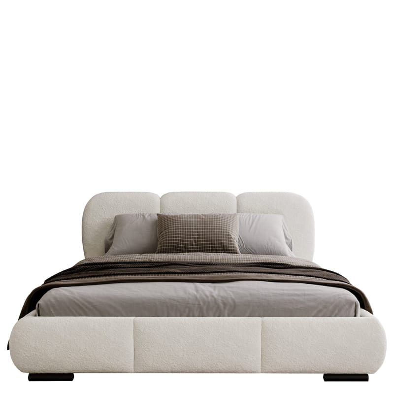 Fito Sängram med förvaring 200x200 cm - beige - Möbler - Säng - Sängram & sängstomme