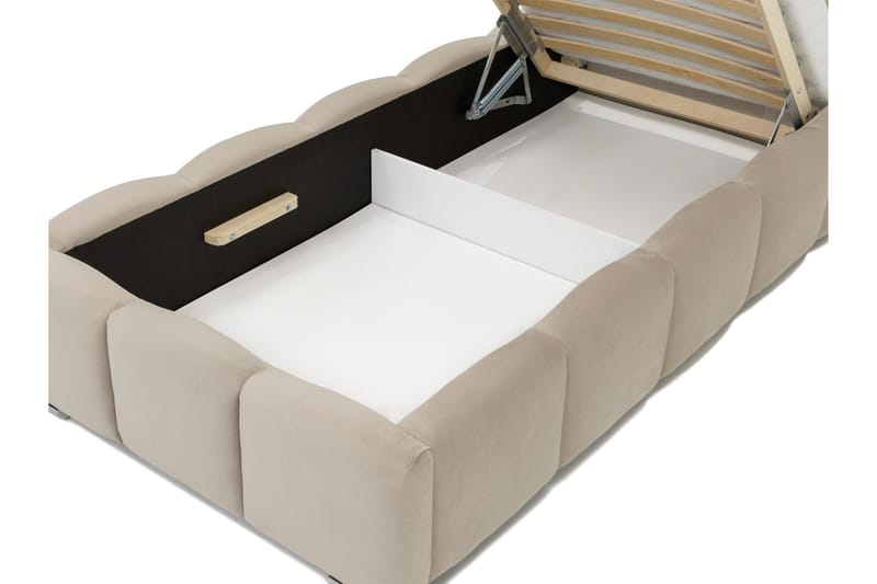 Gioia Sängram med Förvaring 90x200 cm - Vit - Möbler - Säng - Sängram & sängstomme