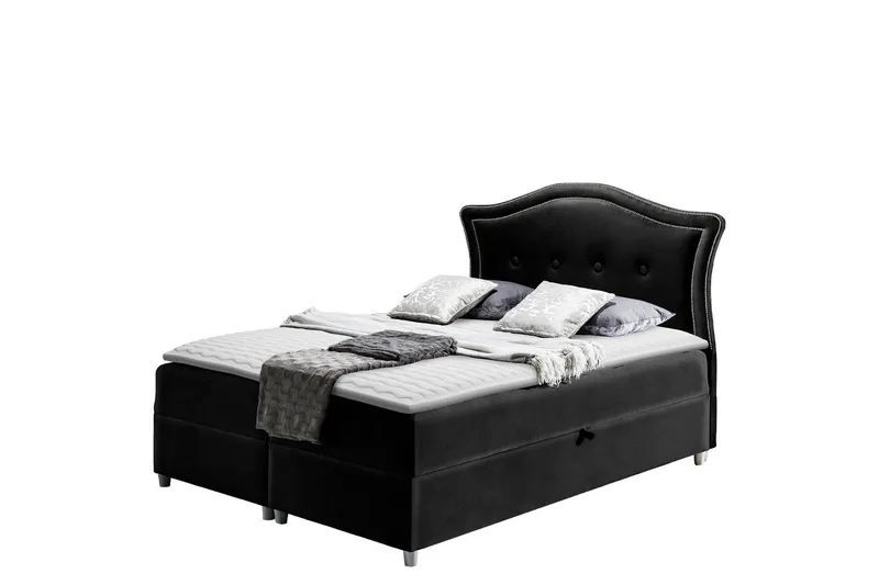 Hestra Sängpaket Kontinentalsäng 160x200 cm - Svart - Möbler - Säng - Komplett sängpaket