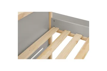 Himmelsäng Square Line med panel Grå - Grå - Möbler - Säng - Himmelsäng
