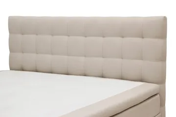 HVILA Classic Komplett Sängpaket 180x200 cm Kontinentalsäng med rutad sänggavel - Beige - Möbler - Säng - Komplett sängpaket