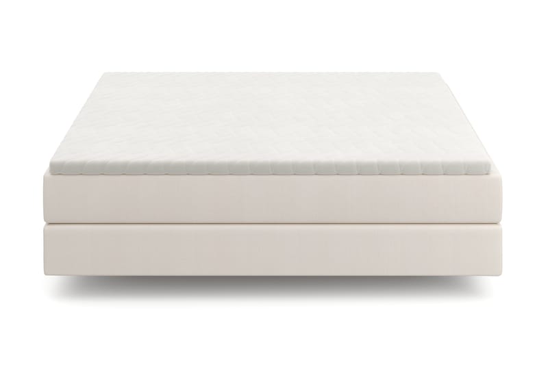 HVILA Premium Kontinentalsäng 180x200 cm med svävande effekt inkl. Bäddmadrass i Latex med Tvättbar klädsel - Medium/Fast - Möbler - Säng - Komplett sängpaket