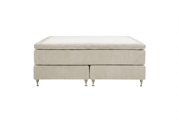 HVILA Premium Kontinentalsäng 160x200 cm - Beige Tyg - Möbler - Säng - Kontinentalsäng