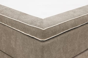 HVILA Premium Komplett Sängpaket 180x200 cm Kontinentalsäng med Sänggavel - Ljusbrun Tyg - Möbler - Säng - Kontinentalsäng
