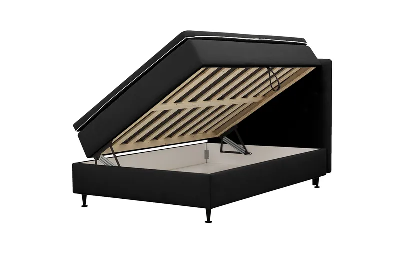 HVILA Plus Komplett Sängpaket med Förvaring 120x200 cm - Antracit - Möbler - Säng - Komplett sängpaket
