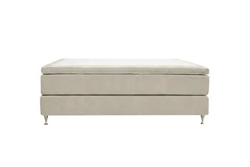 HVILA Premium Kontinentalsäng 160x200 cm - Beige Tyg - Möbler - Säng - Kontinentalsäng