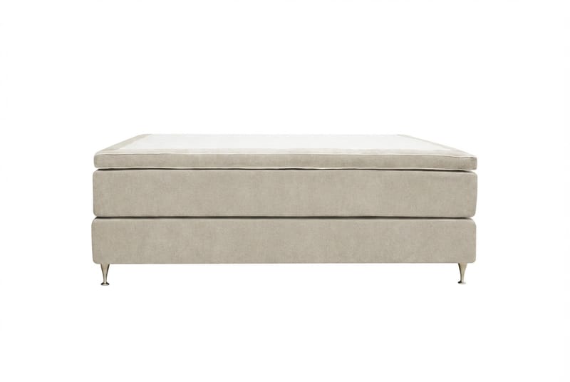 HVILA Premium Kontinentalsäng 160x200 cm - Beige Tyg - Möbler - Säng - Kontinentalsäng