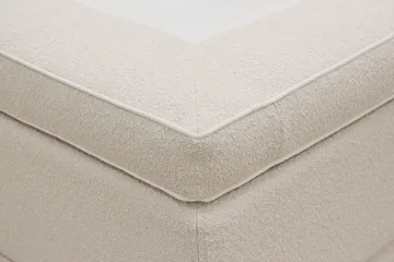 HVILA Premium Komplett Sängpaket 160x200 cm Kontinentalsäng med Sänggavel - Ljusbeige Bouclé - Möbler - Säng - Komplett sängpaket