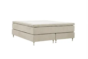 HVILA Premium Kontinentalsäng 180x200 cm - Beige Tyg - Möbler - Säng - Kontinentalsäng