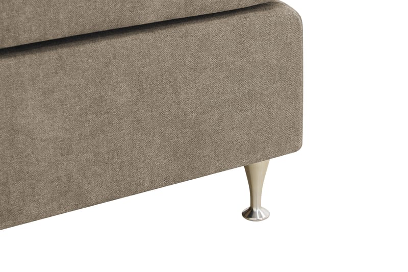 HVILA Premium Kontinentalsäng 160x200 cm - Ljusbrun Tyg - Möbler - Säng - Kontinentalsäng