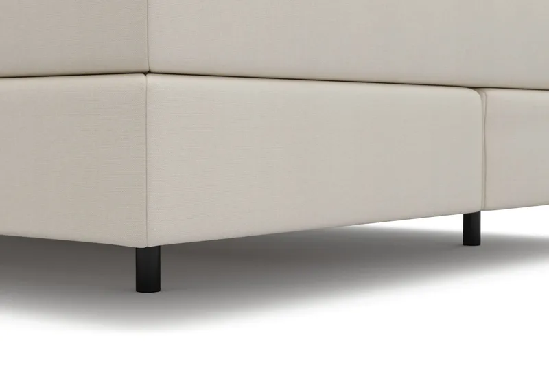 HVILA Premium Kontinentalsäng 180x200 cm med svävande effekt inkl. Bäddmadrass i Latex med Tvättbar klädsel - Medium/Fast - Möbler - Säng - Komplett sängpaket