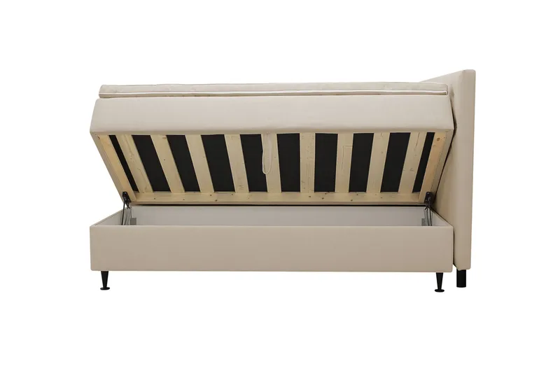 HVILA Plus Komplett Sängpaket med Förvaring 160x200 cm - Beige - Möbler - Säng - Komplett sängpaket