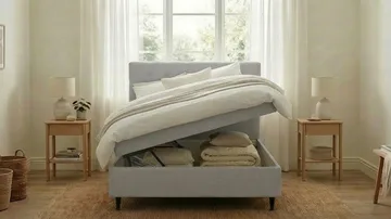 HVILA Plus Komplett Sängpaket med Förvaring 140x200 cm - Grå - Möbler - Säng - Komplett sängpaket