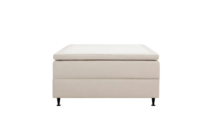 HVILA Plus Kontinentalsäng med Förvaring 120x200 cm, Ljusbeige