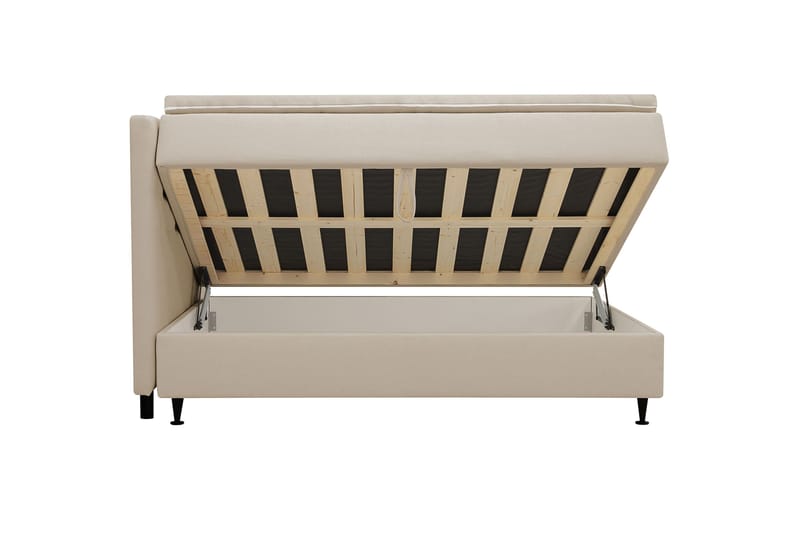 HVILA Plus Komplett Sängpaket med Förvaring 120x200 cm - Beige - Möbler - Säng - Komplett sängpaket
