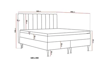 HVILA Plus Komplett Sängpaket 180x200 cm - Mörkgrå - Möbler - Säng - Kontinentalsäng