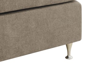 HVILA Premium Kontinentalsäng 160x200 cm - Ljusbrun Tyg - Möbler - Säng - Kontinentalsäng