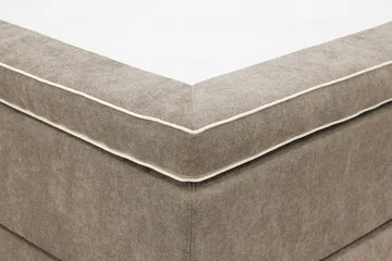 HVILA Premium Komplett Sängpaket 180x200 cm Kontinentalsäng med Sänggavel - Ljusbrun Tyg - Möbler - Säng - Kontinentalsäng