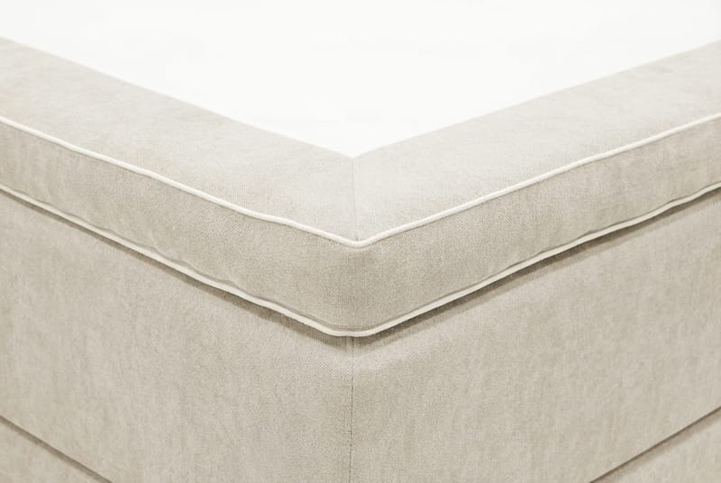 HVILA Premium Kontinentalsäng 180x200 cm - Beige Tyg - Möbler - Säng - Kontinentalsäng