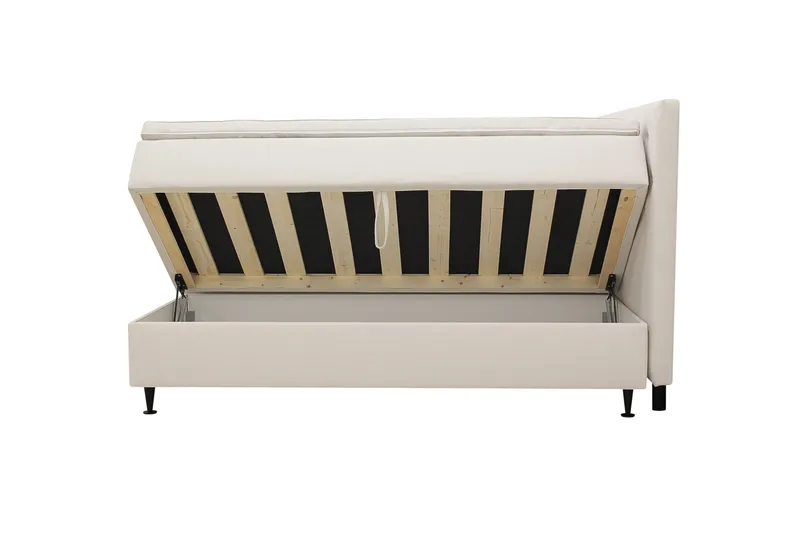 HVILA Plus Komplett Sängpaket med Förvaring 180x200 cm - Ljusbeige - Möbler - Säng - Komplett sängpaket